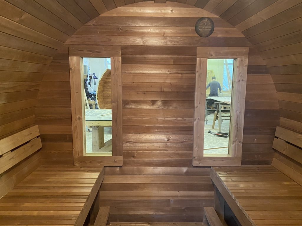 Heartwood Haven Thermo-Wood Barrel Sauna