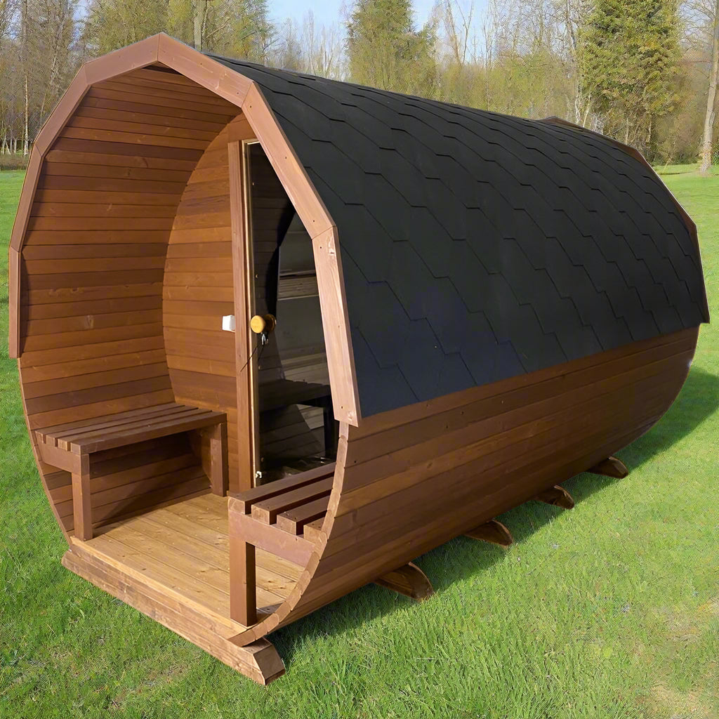 Heartwood Haven Thermo-Wood Barrel Sauna
