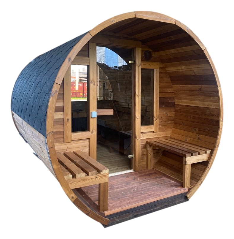 Heartwood Haven Thermo-Wood Barrel Sauna
