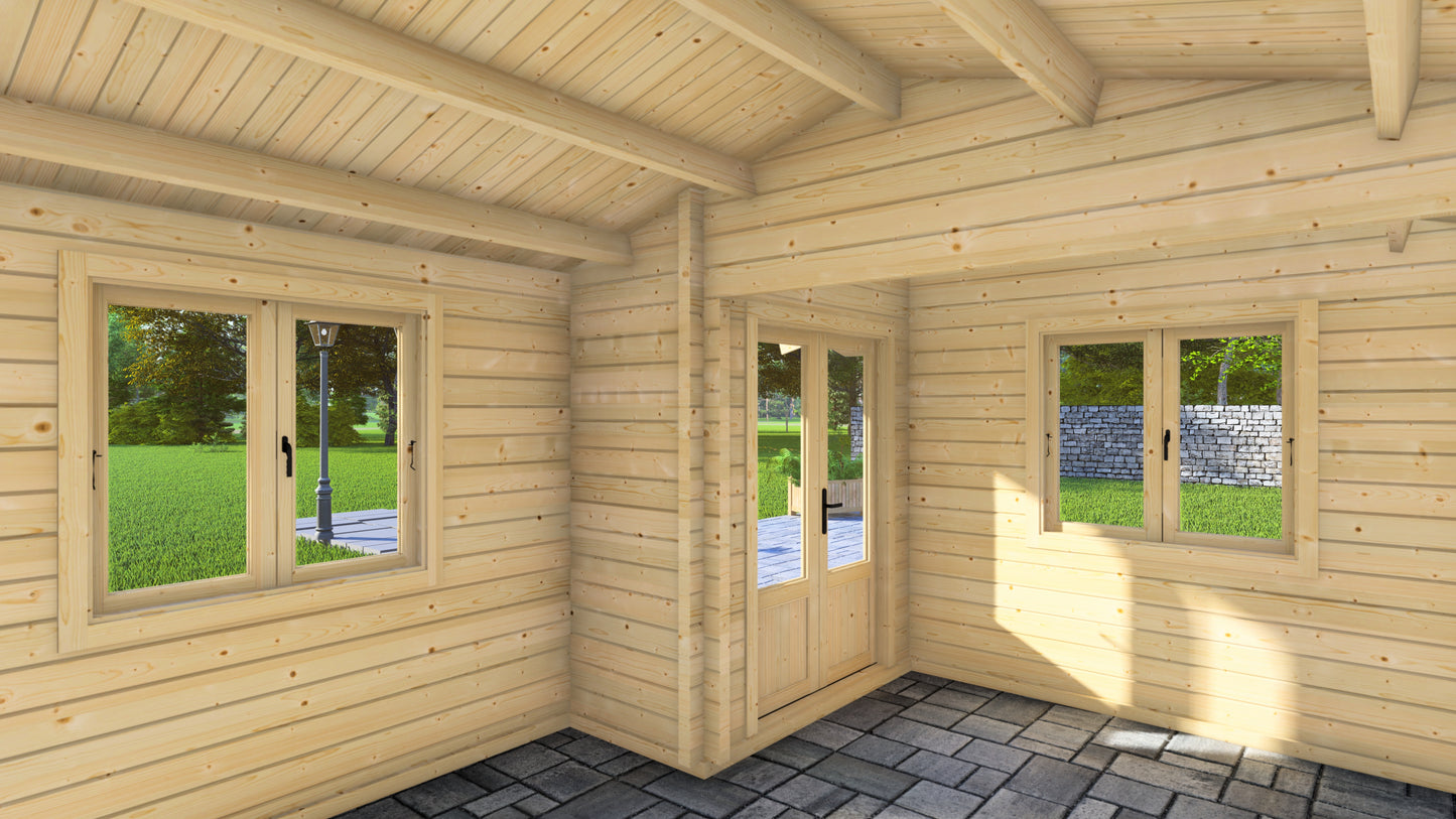 Rustic Reverie Wooden Garden House