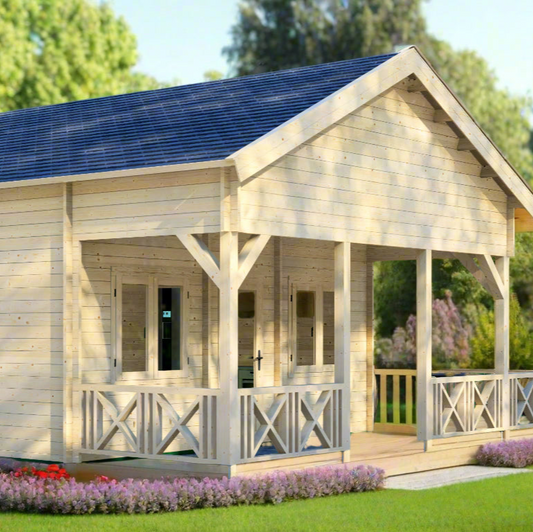 Twilight Terrace Wooden Garden House