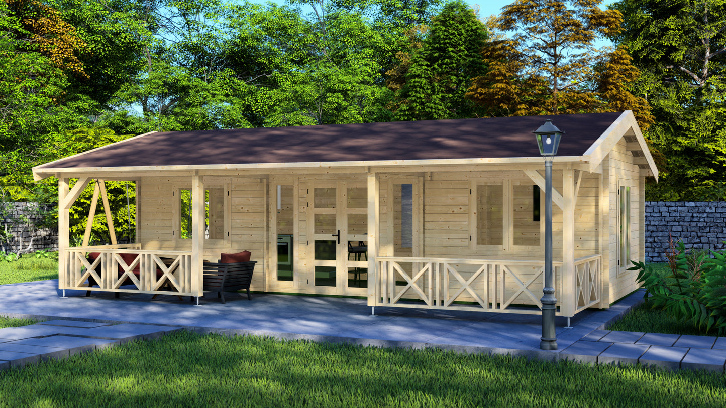 Vine Villa Wooden Garden House