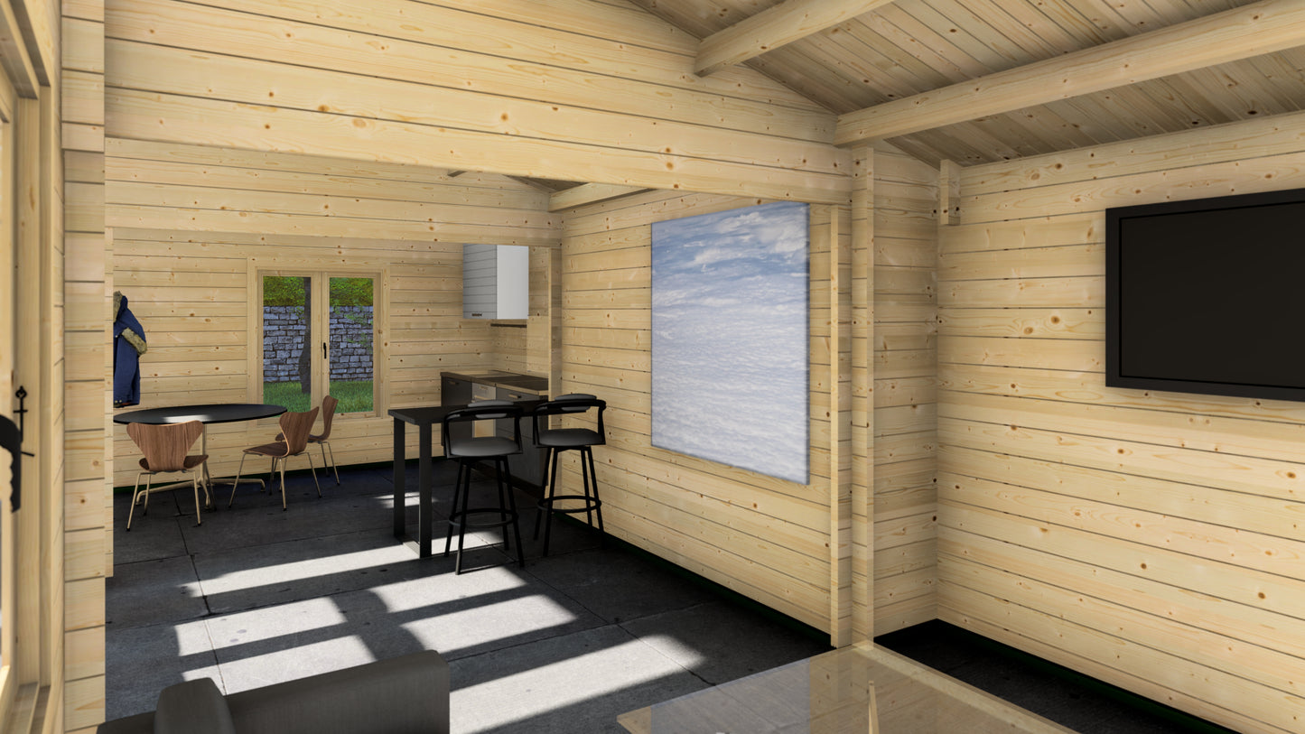 Vine Villa Wooden Garden House