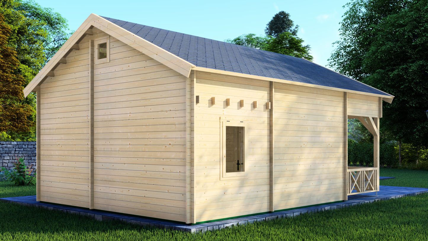 Twilight Terrace Wooden Garden House