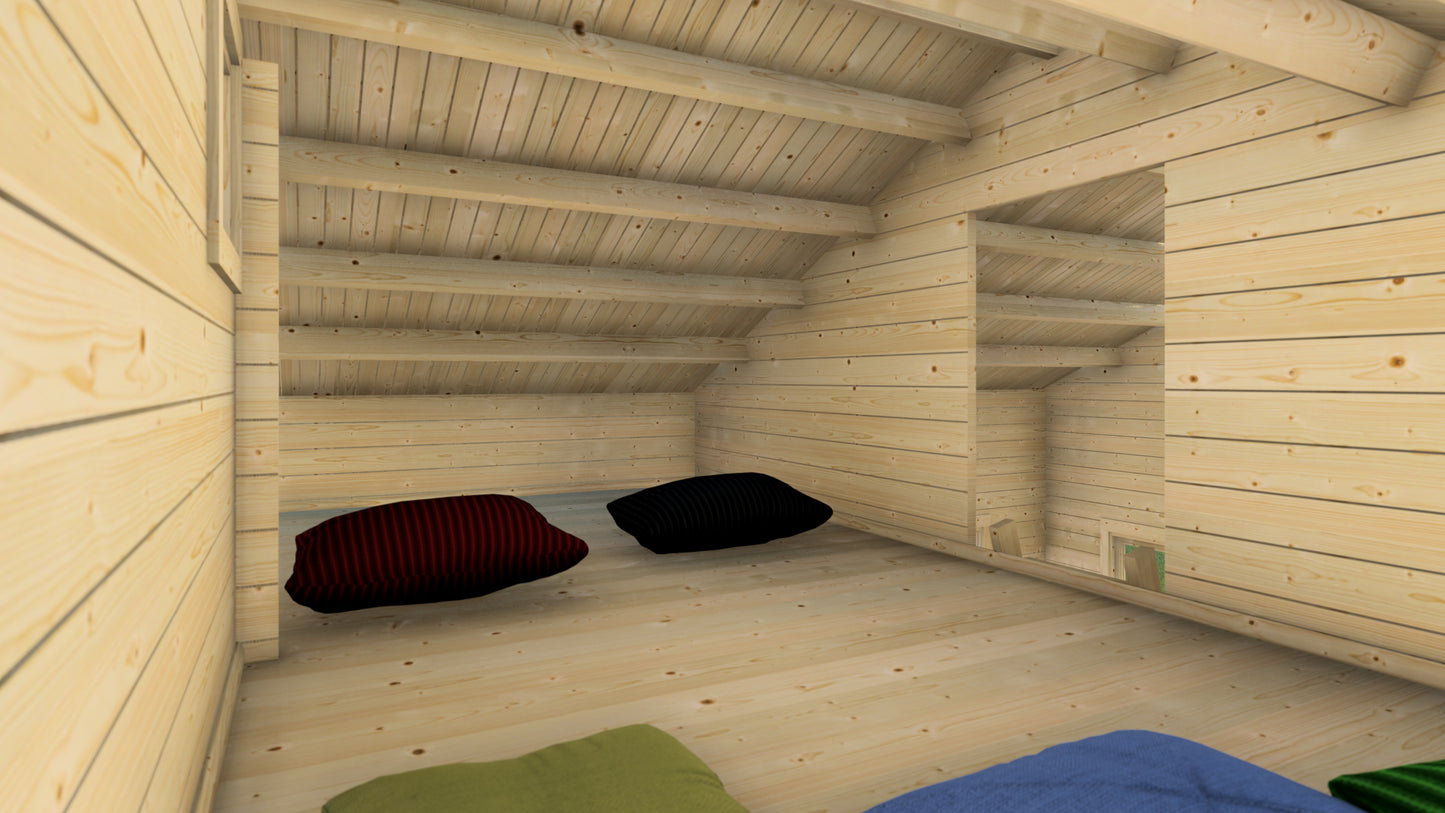 Twilight Terrace Wooden Garden House