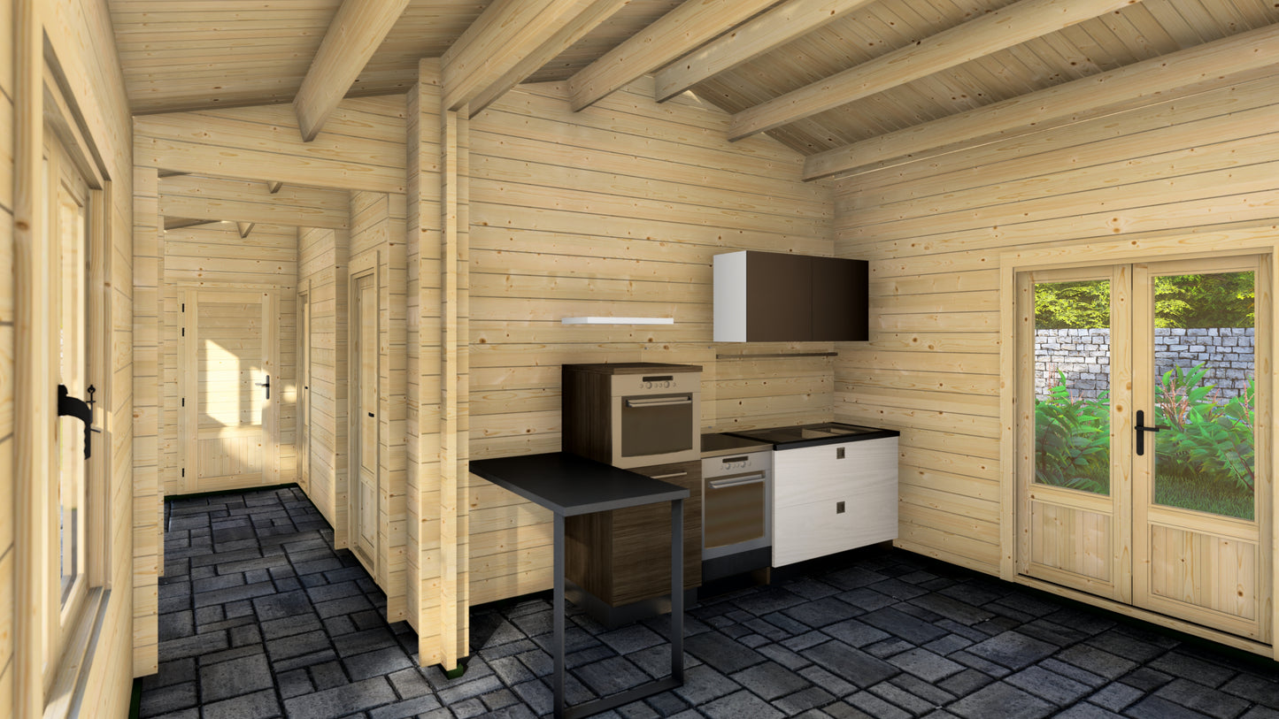 Glow Grotto Wooden Garden House
