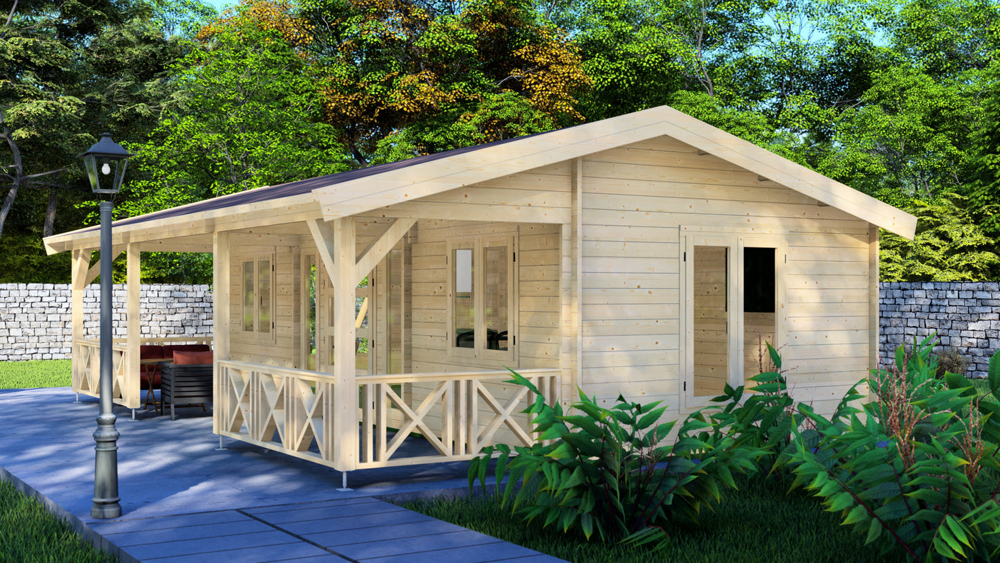Vine Villa Wooden Garden House