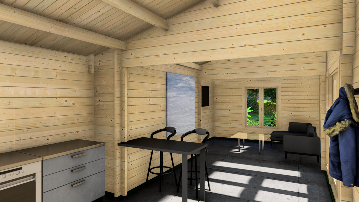 Vine Villa Wooden Garden House