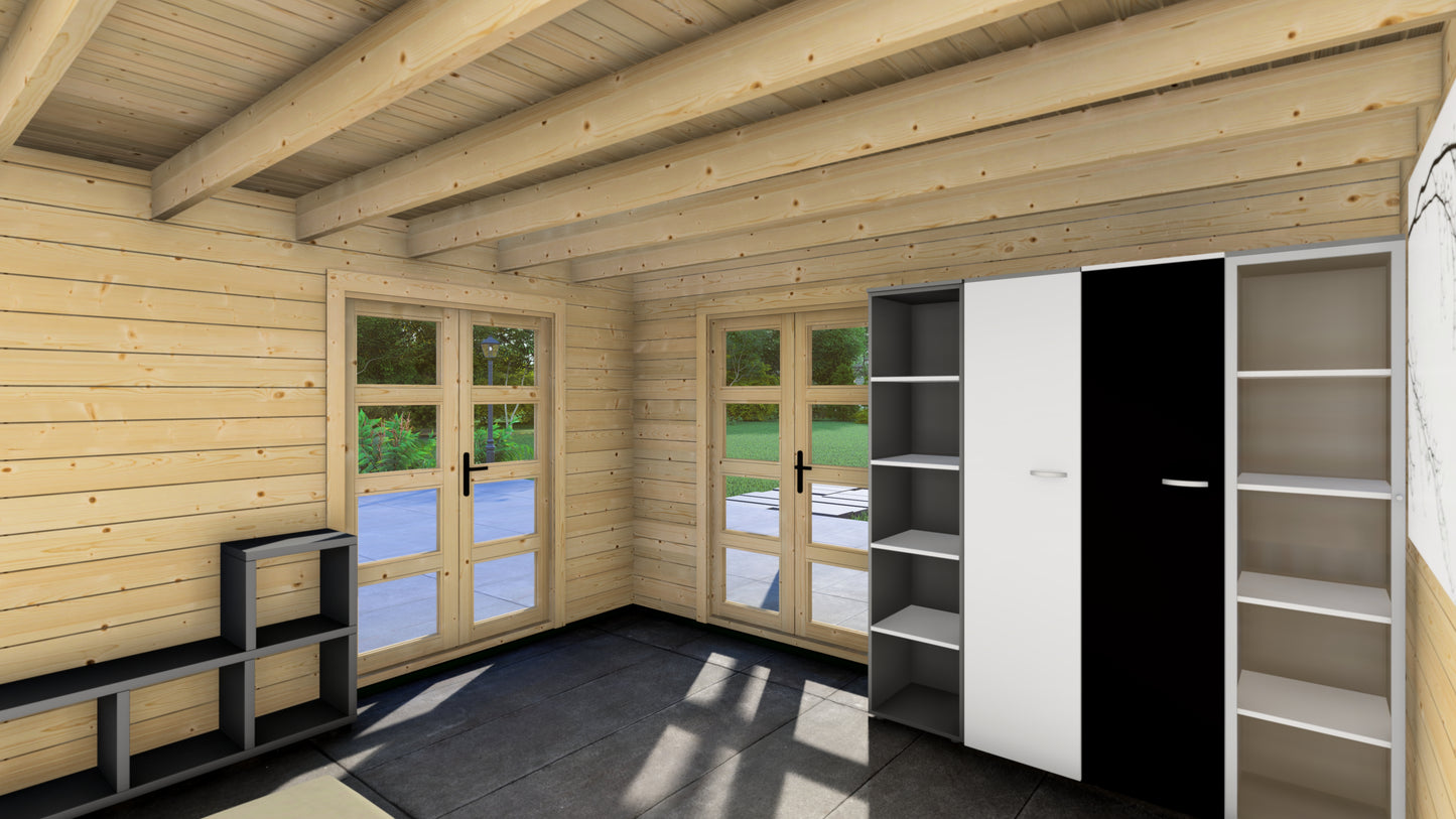Pebble Palace Wooden Garden House