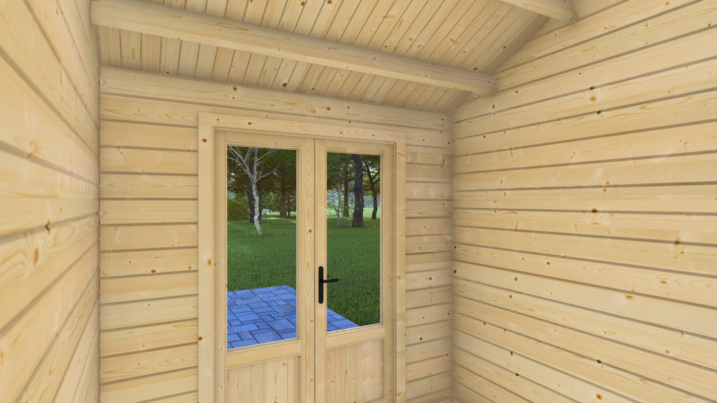 Sparrow Shelter Wooden Garden House