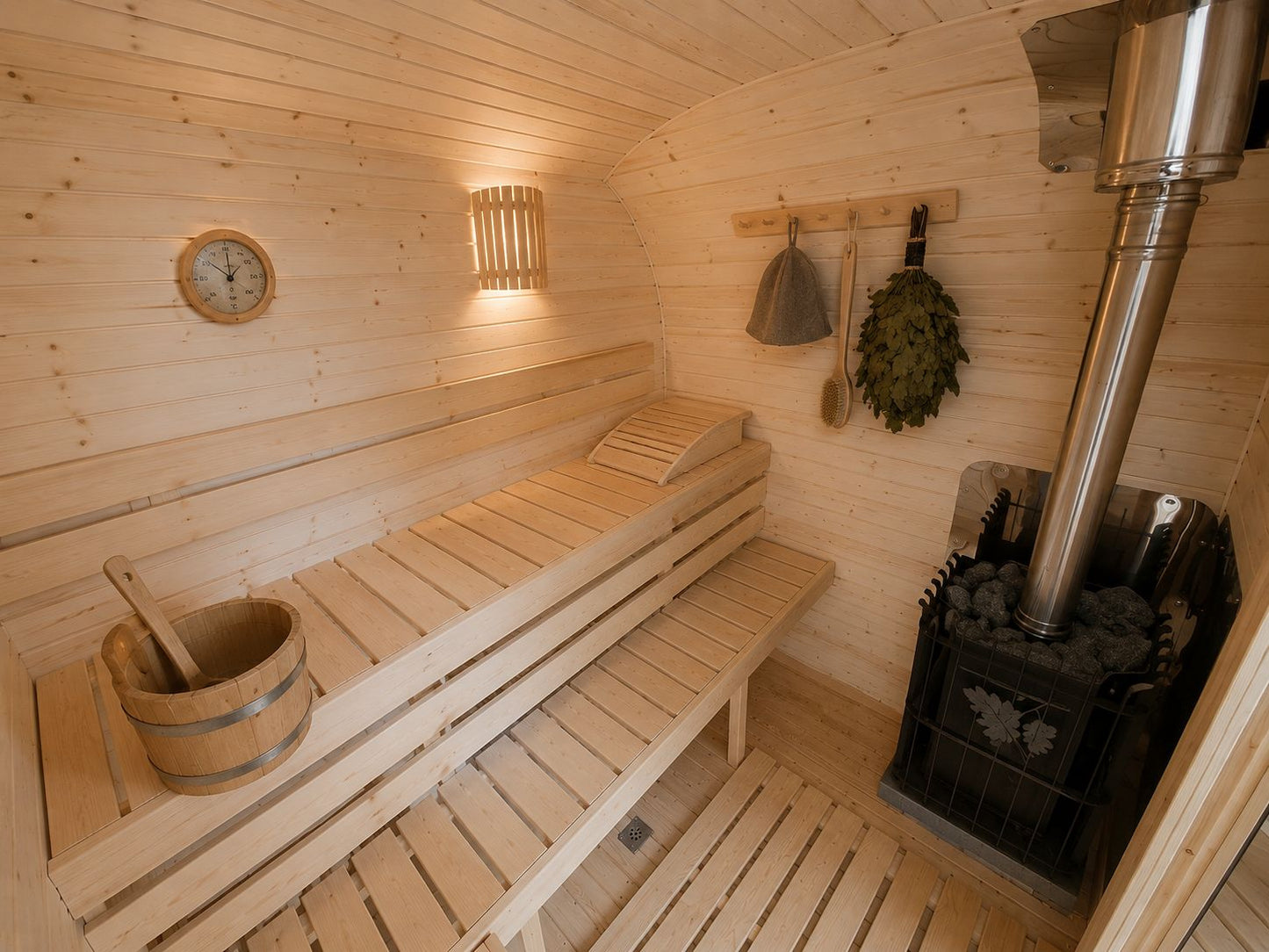 Happy Camper DIY Sauna Kit 2.40m